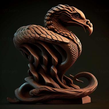 3D модель Офизурус змеи (STL)
